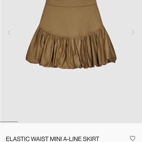 URBAN REVIVO ELASTIC WAIST MINI A-LINE SKIRT - Picture 4 of 7
